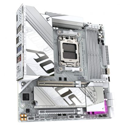 GIGABYTE B850M AORUS ELITE WIFI6E ICE Motherboard- AMD Ryzen 9000 Series CPUs, 12+2+1 Phases Digital VRM, up to 8200MHz DDR5 (OC - Image 5