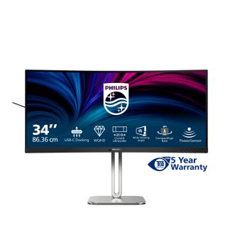Philips 34B2U5600C/75 computer monitor 86.4 cm (34") 3440 x 1440 pixels Dual QHD LCD Grey