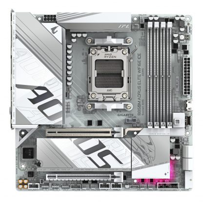 GIGABYTE B850M AORUS ELITE WIFI6E ICE Motherboard- AMD Ryzen 9000 Series CPUs, 12+2+1 Phases Digital VRM, up to 8200MHz DDR5 (OC - Image 4