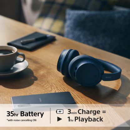 Sony WH-CH720N Wireless Noise Cancelling Headphones, Blue - Image 9