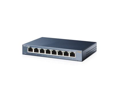 TP-Link TL-SG108 V3.0 Unmanaged Gigabit Ethernet (10/100/1000) Black - Image 4
