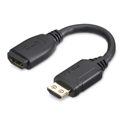 StarTech.com 6" (15cm) HDMI Port Saver Cable - 4K 60Hz High Speed HDMI 2.0 Extension Cable with Ethernet - Short HDMI Extension - Image 5