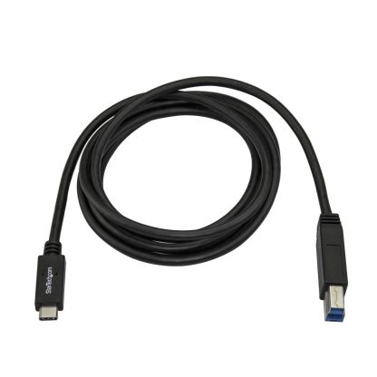 StarTech.com USB-C to USB-B Cable - M/M - 2 m (6 ft.) - USB 3.0 - Image 4