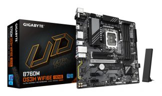 GIGABYTE B760M DS3H WIFI6E GEN5 Motherboard - Supports Intel Core 14th Gen CPUs, 6+2+1 Phases Digital VRM, up to 5600MHz DDR5,