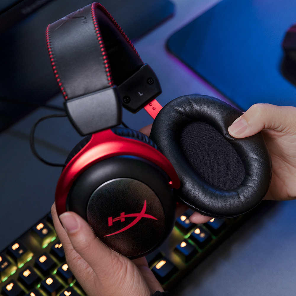 HyperX Cloud II Wireless - Gaming Headset (Black-Red) (HHSC2X-BA-RD/G) - Image 7