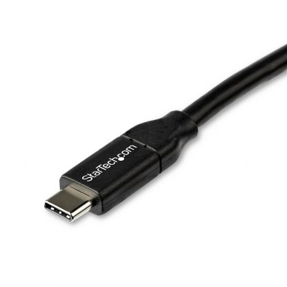 StarTech.com USB-C to USB-C Cable w/ 5A PD - M/M - 2 m (6 ft.) - USB 2.0 - USB-IF Certified - Image 2
