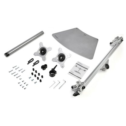 StarTech.com Dual Monitor Stand - Ergonomic Free Standing Dual Monitor Desktop Stand for two 24" VESA Mount Displays - Synchroni - Image 5