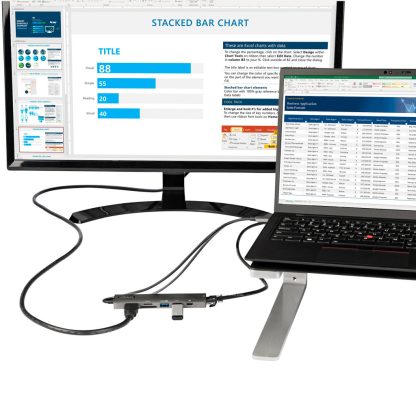 StarTech.com USB C Multiport Adapter - USB-C to 4K 60Hz HDMI 2.0, 100W Power Delivery Pass-through, SD/MicroSD, 2-Port USB 3.0 - Image 5