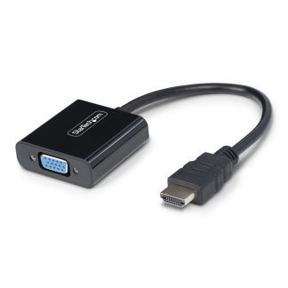 StarTech.com HDMI to VGA Adapter, Active Video Converter For Laptop/Desktop, 1920x1080 (1080p), HDMI Source to VGA Monitor/Disp