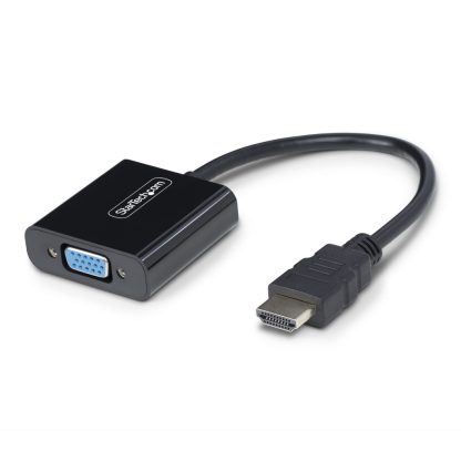 StarTech.com HDMI to VGA Adapter, Active Video Converter For Laptop/Desktop, 1920x1080 (1080p), HDMI Source to VGA Monitor/Disp