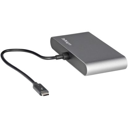 StarTech.com Thunderbolt 3 Mini Dock - Portable Dual Monitor Docking Station w/HDMI 4K 60Hz, 2x USB-A Hub (3.0/2.0), GbE - 11in/ - Image 2
