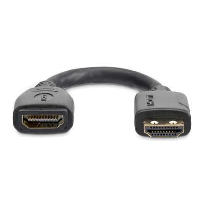 StarTech.com 6" (15cm) HDMI Port Saver Cable - 4K 60Hz High Speed HDMI 2.0 Extension Cable with Ethernet - Short HDMI Extension - Image 6