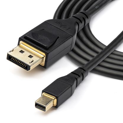 StarTech.com 6ft (2m) VESA Certified Mini DisplayPort to DisplayPort 1.4 Cable - 8K 60Hz HBR3 HDR - Super UHD mDP to DP 1.4 Cord - Image 3