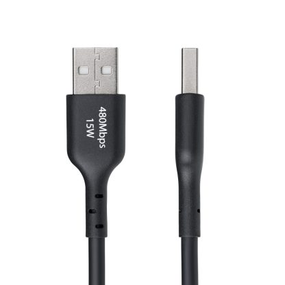 StarTech.com 3m (9.8ft) USB-A to USB-C Charging Cable, Charge & Sync, 3A, USB 2.0, TPE Jacket - Black USB Charging Cord - Image 9