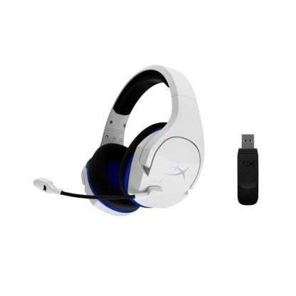 HyperX Cloud Stinger Core - Wireless Gaming Headset (White-Blue) - PS5-PS4 (HHSS1C-KB-WT/G) - Image 2