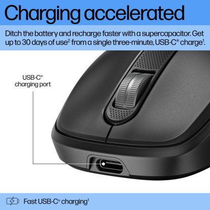 HP 510 Ultra-Fast Rechargeable Wireless Mouse - Image 2