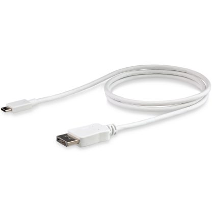 StarTech.com 3ft/1m USB C to DisplayPort 1.2 Cable 4K 60Hz - USB-C to DisplayPort Adapter Cable HBR2 - USB Type-C DP Alt Mode t - Image 4