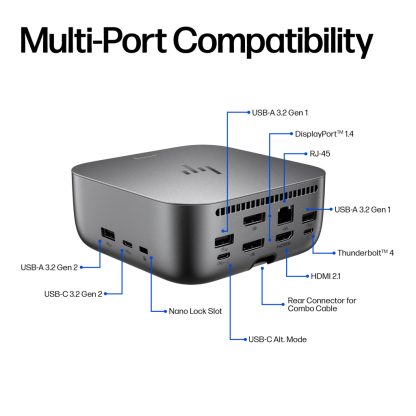 HP Thunderbolt 4 Ultra 280W G6 Dock - Image 6