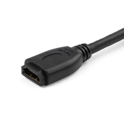 StarTech.com 6" (15cm) HDMI Port Saver Cable - 4K 60Hz High Speed HDMI 2.0 Extension Cable with Ethernet - Short HDMI Extension - Image 3