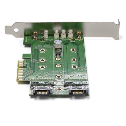 StarTech.com 3-Port M.2 SSD (NGFF) Adapter Card - 1 x PCIe (NVMe) M.2, 2 x SATA III M.2 - PCIe 3.0 - Image 2