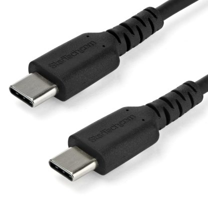 StarTech.com 1m USB C Charging Cable - Durable Fast Charge & Sync USB 2.0 Type C to USB C Laptop Charger Cord - TPE Jacket Aram