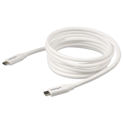 StarTech.com USB-C to USB-C Cable w/ 5A PD - M/M - White - 2 m (6 ft.) - USB 2.0 - USB-IF Certified - Image 4
