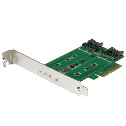 StarTech.com 3-Port M.2 SSD (NGFF) Adapter Card - 1 x PCIe (NVMe) M.2, 2 x SATA III M.2 - PCIe 3.0 - Image 6
