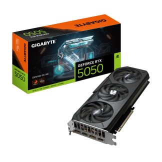 GIGABYTE GeForce RTX 5050 GAMING OC 8G Graphics Card - 8GB GDDR6, 128bit, PCI-E 5.0, 2632MHz Core Clock, 2 x DP, 2 x HDMI, NVIDI