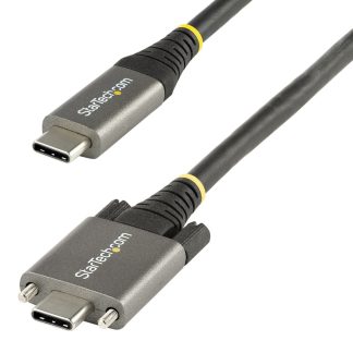 StarTech.com 3ft (1m) Side Screw Locking USB C Cable 10Gbps - USB-IF Certified USB-C Cable - USB 3.1/3.2 Gen 2 Type-C Cable - 1