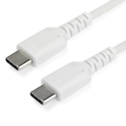 StarTech.com 1m USB C Charging Cable - Durable Fast Charge & Sync USB 2.0 Type C to USB C Laptop Charger Cord - TPE Jacket Aram