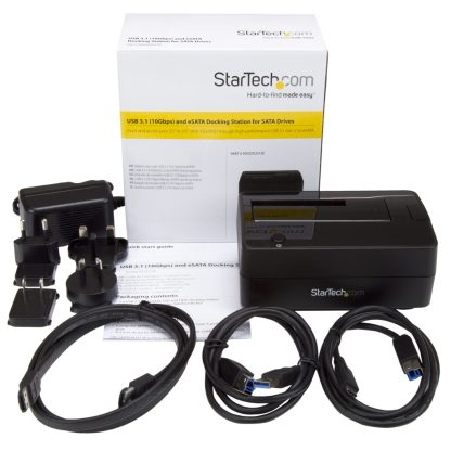 StarTech.com Single Bay USB 3.1 / eSATA to SATA Hard Drive Docking Station, USB 3.1 (10 Gbps) Hard Drive Dock, External 2.5/3.5 - Image 7