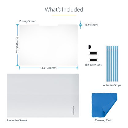 StarTech.com 14-inch 16:9 Flip-Over Privacy Screen with Touch, Anti-Glare Privacy Filter, Laptop Monitor Screen Protector with 5 - Image 17