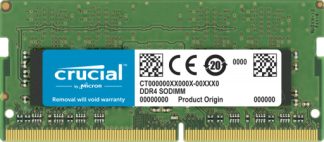 CRUCIAL 32GB DDR4 NOTEBOOK MEMORY, PC4-25600, 3200MHz, DRx8, LIFE WTY