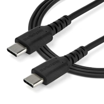 StarTech.com 1m USB C Charging Cable - Durable Fast Charge & Sync USB 2.0 Type C to USB C Laptop Charger Cord - TPE Jacket Aram - Image 3
