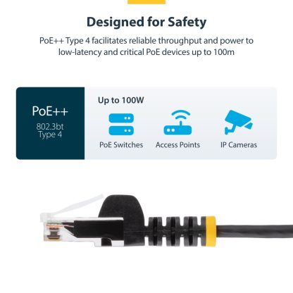 StarTech.com 3 m CAT6 Cable - Slim - Snagless RJ45 Connectors - Grey - Image 6