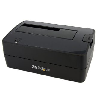 StarTech.com Single Bay USB 3.0 to SATA Hard Drive Docking Station, USB 3.0 (5 Gbps) Hard Drive Dock, External 2.5/3.5" SATA I/