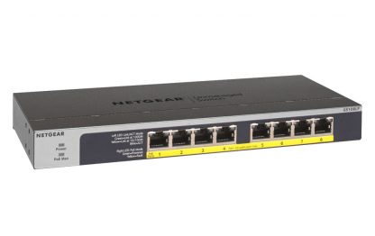 NETGEAR GS108LP Unmanaged Gigabit Ethernet (10/100/1000) Power over Ethernet (PoE) 1U Black, Grey - Image 3