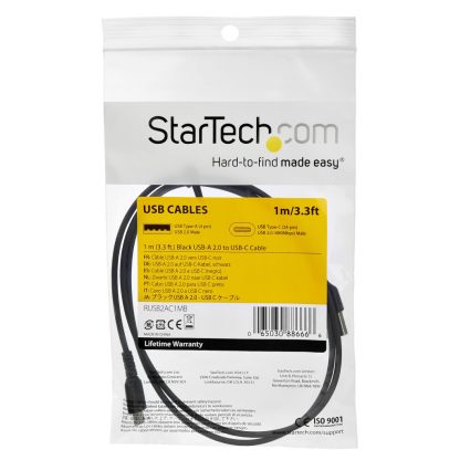 StarTech.com 1m USB C Charging Cable - Durable Fast Charge & Sync USB 2.0 Type C to USB C Laptop Charger Cord - TPE Jacket Aram - Image 4