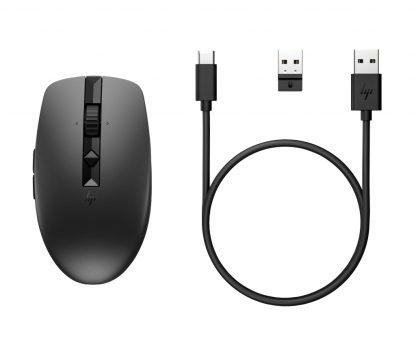 HP 710 Rechargeable Silent Black Bluetooth Mouse - Image 2