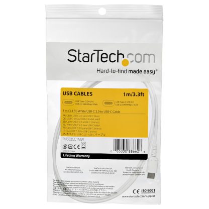 StarTech.com 1m USB C Charging Cable - Durable Fast Charge & Sync USB 2.0 Type C to USB C Laptop Charger Cord - TPE Jacket Aram - Image 6