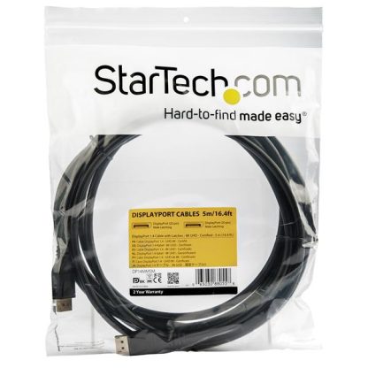 StarTech.com 5 m VESA Certified DisplayPort 1.4 Cable - 8K 60Hz HBR3 HDR - 16 ft Super UHD DisplayPort to DisplayPort Monitor Co - Image 4