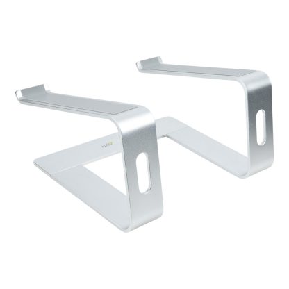 StarTech.com Laptop Stand for Desk, Supports 5kg/11lb, Aluminum, Silver, Ergonomic Laptop Riser, Portable Laptop Holder, Compute - Image 2