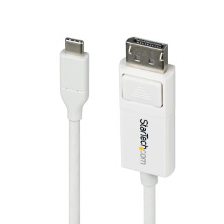 StarTech.com 6.6ft (2m) USB-C to DisplayPort 1.2 Cable 4K 60Hz, Bidirectional DP to USB-C / USB-C to DP Reversible Adapter Cabl
