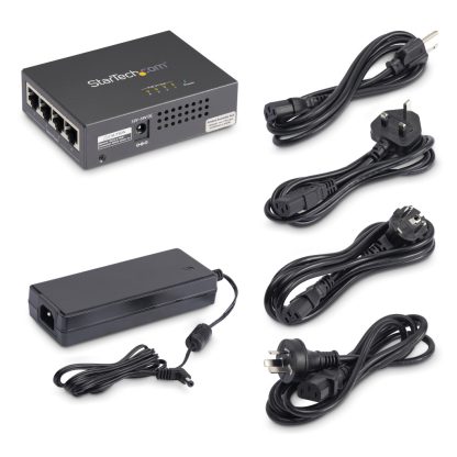 StarTech.com 4-Port Gigabit Midspan - PoE+ Injector - 802.3at/af - Image 12