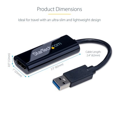 StarTech.com USB 3.0 to HDMI Adapter, USB to HDMI Monitor Converter for Windows, 1080P (no support for macOS/ChromeOS/Linux) - T - Image 7