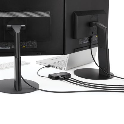 StarTech.com USB 3.0 Mini Dock - Dual Monitor USB-A Docking Station with DisplayPort 4K 60Hz Video & Gigabit Ethernet - 1ft (30c - Image 2