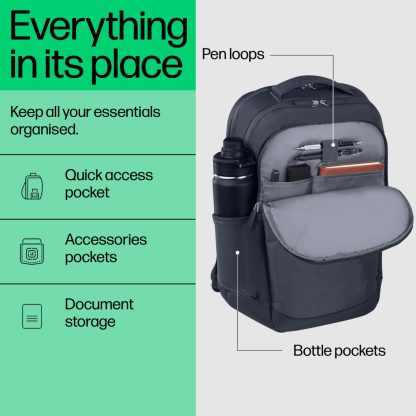 HP Everyday 16 Odyssey Gray Laptop Backpack - Image 6