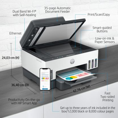 HP Smart Tank 7305 Wireless All-in-One Color Printer, Two-sided printing; Copier, Scanner - Image 11