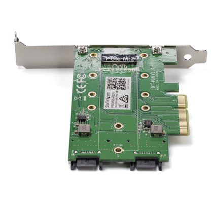 StarTech.com 3-Port M.2 SSD (NGFF) Adapter Card - 1 x PCIe (NVMe) M.2, 2 x SATA III M.2 - PCIe 3.0 - Image 4