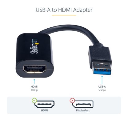 StarTech.com USB 3.0 to HDMI Adapter, USB to HDMI Monitor Converter for Windows, 1080P (no support for macOS/ChromeOS/Linux) - T - Image 5